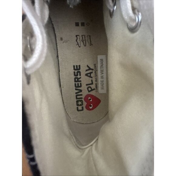 Converse x Comme des Garcons Play Chuck 70 Hi Sneakers 5.5 Men's 7.5 Women's - Picture 9 of 10